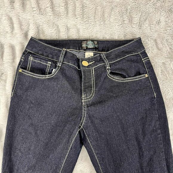 Rebel By Right Jeans Women 5 Skinny Dark Wash Stretch Mid Rise Denim Everyday - Picture 3 of 7